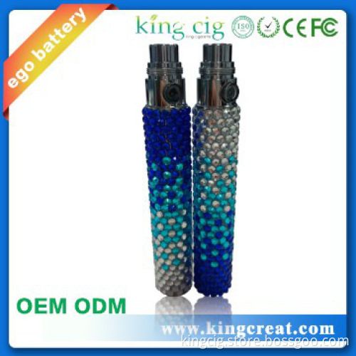 2014 new Design Electronic cigarette ego battery with Diamonds